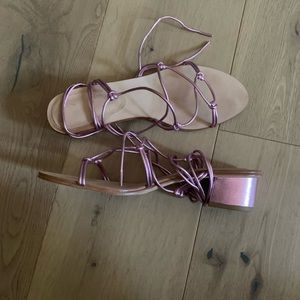 PLV tie up sandals